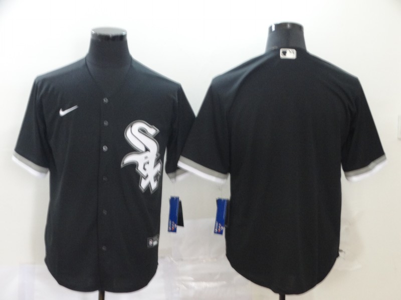 Men Chicago White Sox black blank MLB Jerseys->youth nfl jersey->Youth Jersey
